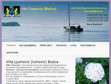 Tablet Screenshot of ljumovic-budva.com